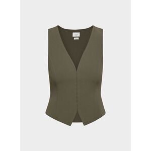 Aritzia Wilfred Attire Vest - Crepett size 0 Sun-dried Olive